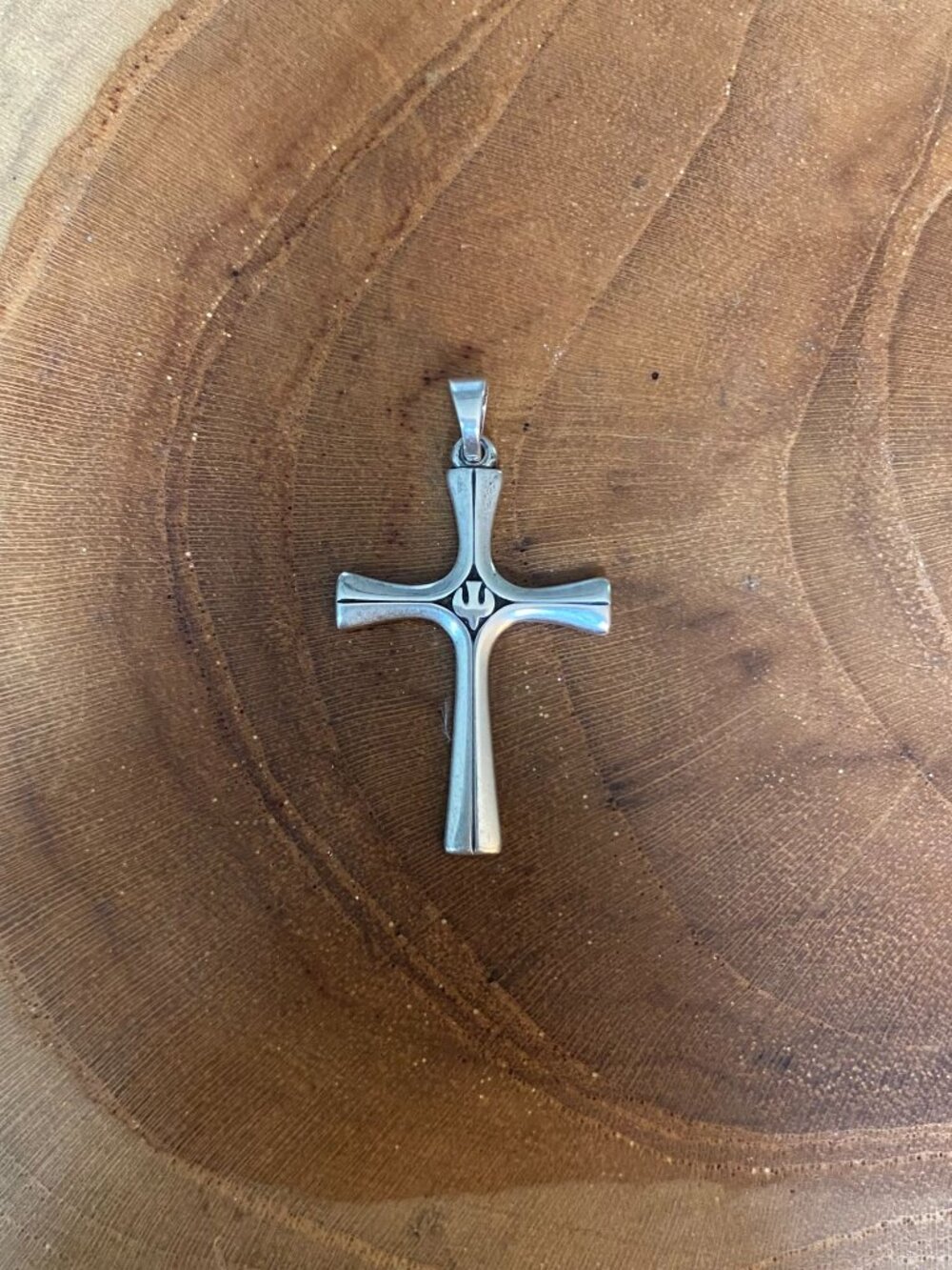 RETIRED James Avery Serenity Cross Pendant, Sterling Silver